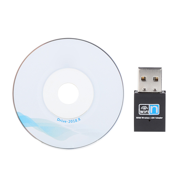 W77-RTL8192EU Trådlös Nätverksadapter 300Mbps USB WIFI Adapter med 5dBi Dubbelantenn