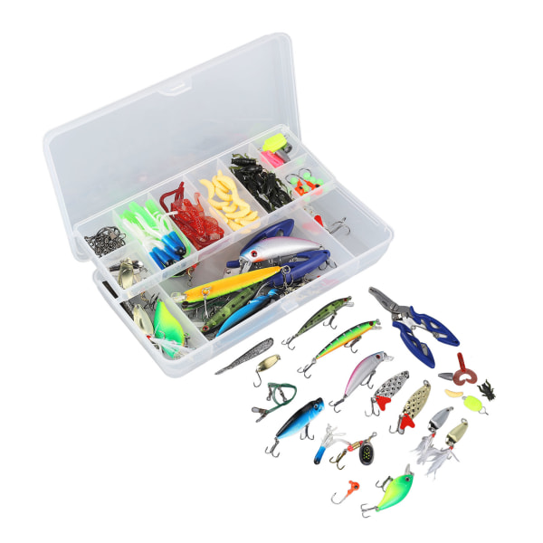 103 st Fiskebete Kit Multifunktionell Hög Hållfasthet Levande Livsliknande Fiskebeten Beten Kit