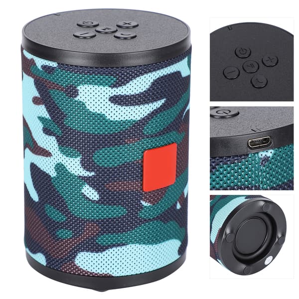 Bærbar trådløs digitalhøyttaler E‑331Camouflage i ABS med Bluetooth