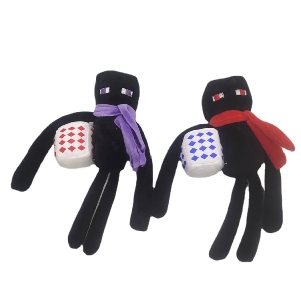 Minecraft Enderman Plysj Svart / Lilla 26cm