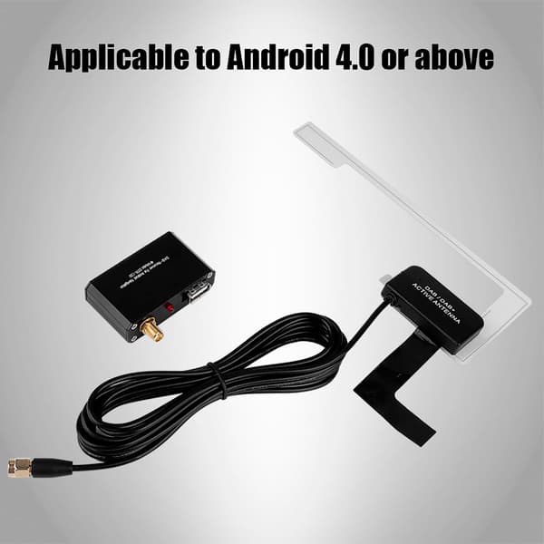 Bluetooth DAB/DAB+ Band Bil Digital Broadcast Radio Receiver Box för Android APP-kontroll