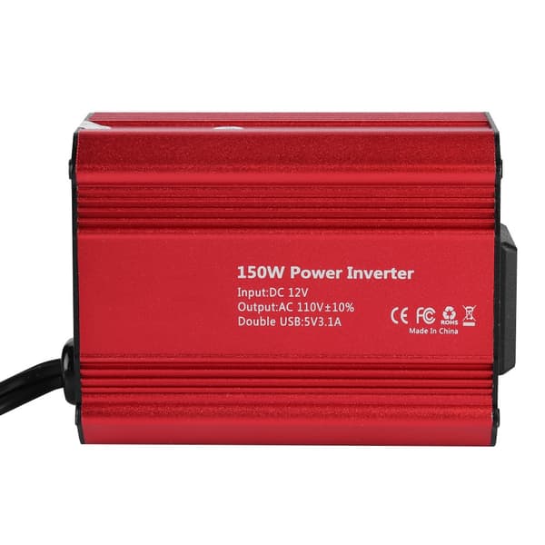 150W Dobbelt USB DC12V til AC110V Strømforsyning Boost Step-up Konverter