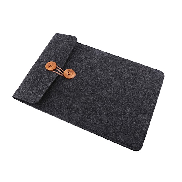 Laptop skyddande fodral väska anti-scratch påse för Macbook Tablet PC(11 tum mörkgrå)