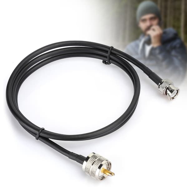1M UHF Han PL259 til BNC Han Testkabel Tråd Koaksialkabel Adapter Tilbehør