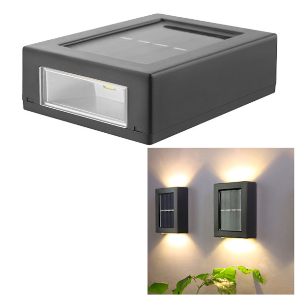 LED solvæglampe IP65 vandtæt op og ned belysning udendørs landskabslampe 1.2V 5W varmt lys