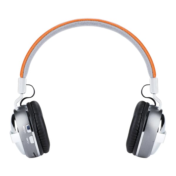Trådløse Bluetooth 4.1 støjreducerende stereo-lyd over-ear headset hovedtelefoner sølv
