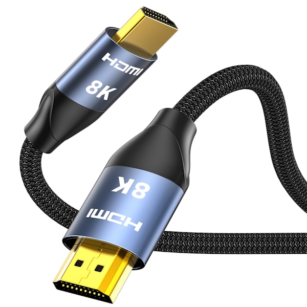 HDMI 2.1 8K 48 Gbps kabel, 0,5 m, Ultra High Definition HDMI-videokabel, understøtter 8K60Hz 4K120Hz 2K240Hz eARC HDR10+Dolby Vision