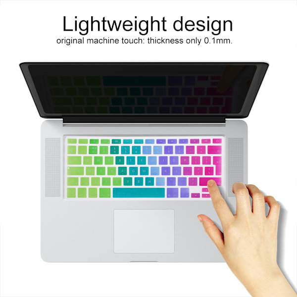 1 st 13/15 tum tangentbordsöverdrag för Apple MacBook Air/Pro (bländande europeisk engelska)