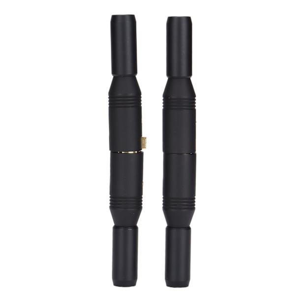 Preffair 4 kpl XLR-liitinliitintä, kullattu XLR-uros- ja naarasliitin, tasapainotettu liitin, juotosääniliitin, musta, kullattu XR1805