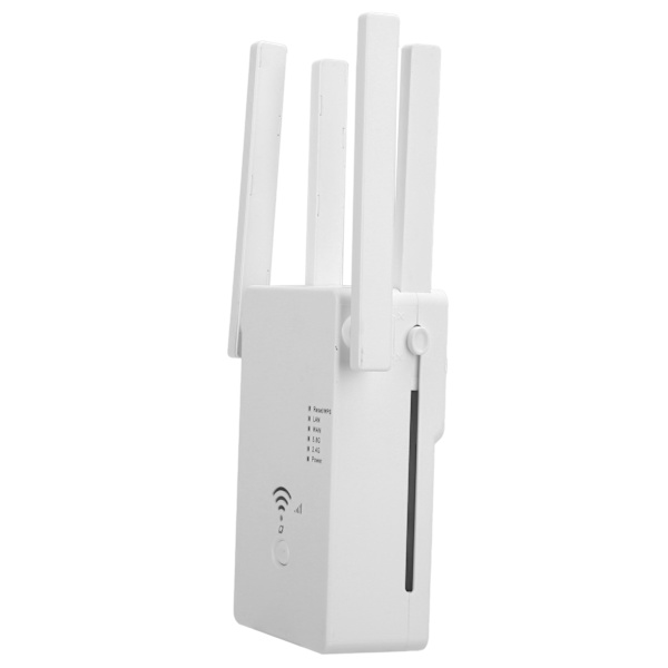 Trådlös router Dual Frequency Repeater Wifi Signal Amplifier Pass Wall  100‑240V