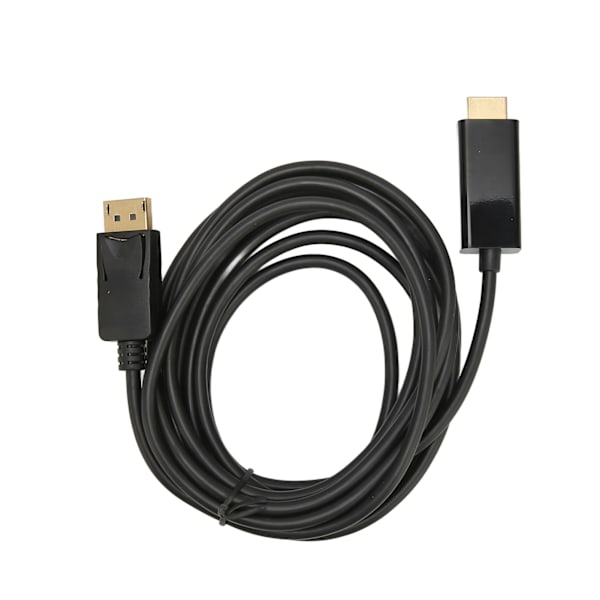 DisplayPort till HD Multimedia Interface-kabel 4K Delayless Envägs Videoadapterkabel för PC Laptop TV 9,8ft