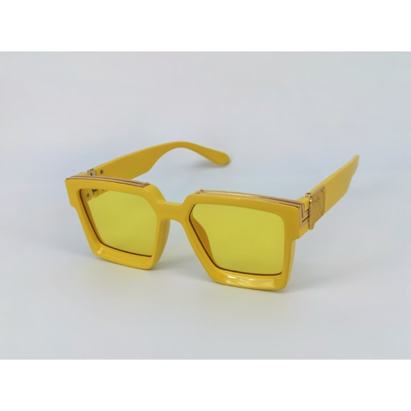 Sommarstrand Disco Solglasögon Glasögon Generös Ram Solglasögon Herr- och Damsolglasögon Yellow Yellow