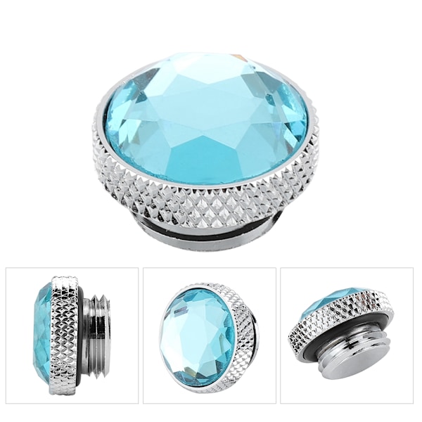 G1/4 Dazzle Colour Gem Stop Plug for Water Cooling Reservoir Tank