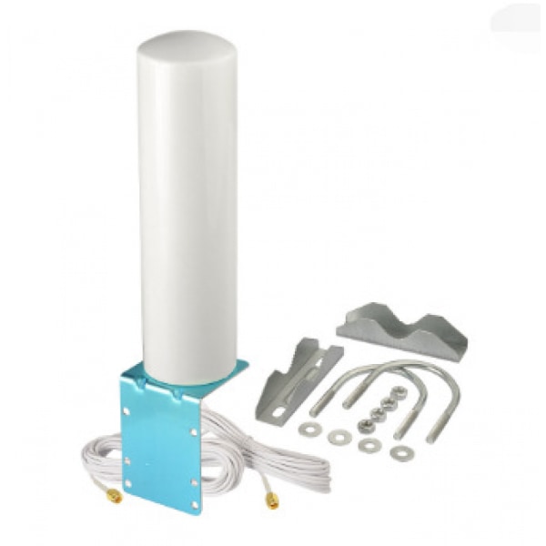 High Gain 10dBi SMA Male Wide Band 3G/4G LTE 5G Modems, Routers, & Cell Boosters Omni-Directional Outdoor Fixed Mount Antenna