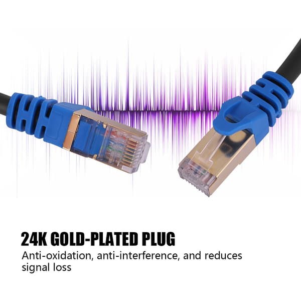 Cat7 Ethernet-kabel netværkskabel Lan RJ45 patchkabel 10GB (20M)