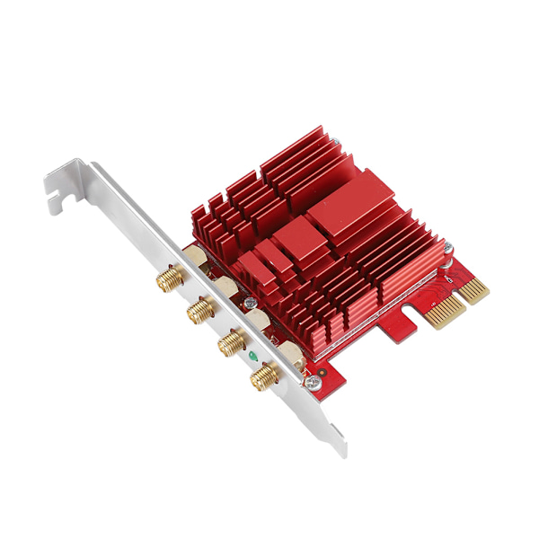 WiFi-adapter PCI-E-netværkskort, 802.11AC Dual Band AC1900 PCI-E-netværksadapter Rød