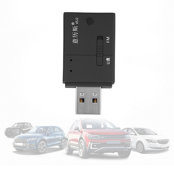 EC9 BT5.0 FM87.5~108.0MHZ 5V-USB Auton Radiosoitin Musiikkisoitin DPS Kohinanvaimennus 8G