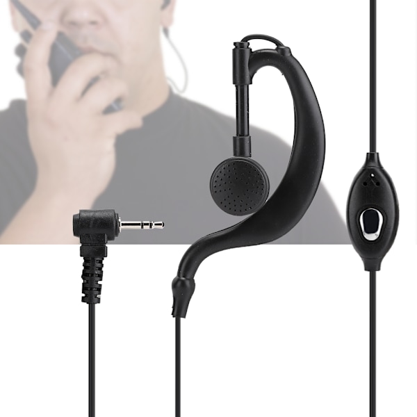 2 kpl ABS T-pää 1-nastainen 2,5 mm:n pistoke Radiopuhelin Walkie Talkie -kuulokemikrofoni Sopii useimpiin Motorola-malleihin