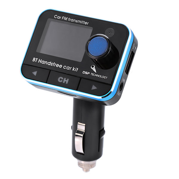 Bil trådlös Bluetooth FM-sändare Handsfree MP3 TF AUX USB-musikspelare Kit