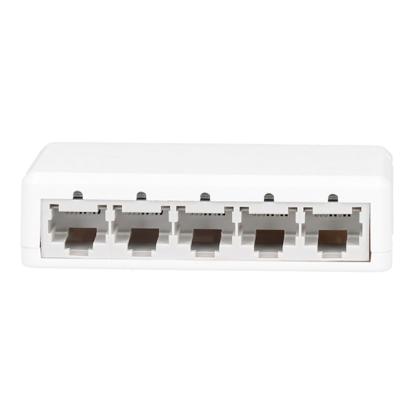 5-porters bryter 100M rask overføring full kompatibel datamaskin TV nettverksadapter 100-240VUK plugg