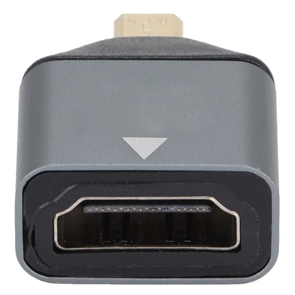 HD Multimedia Interface-adapter, hane till hona, aluminiumlegering, 4K Micro HD Multimedia Interface-adapter