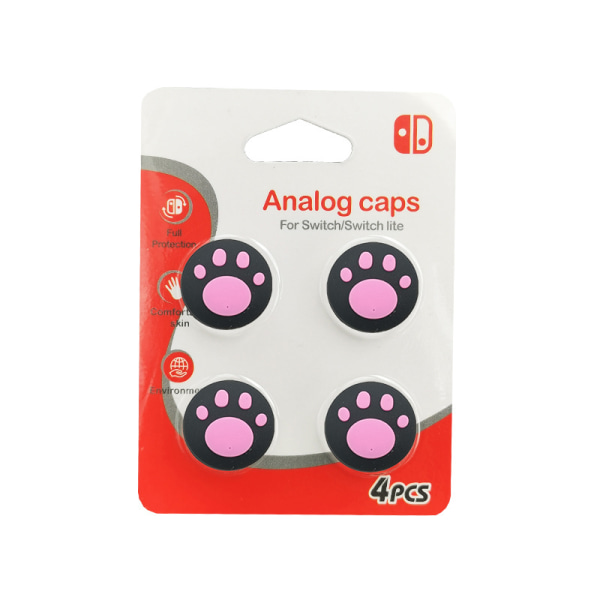 Søt Cat Claw Design Tommelgrep Caps Kompatibel med Switch & Switch Lite & Switch OLED, Joystick Cap mykt silikondeksel