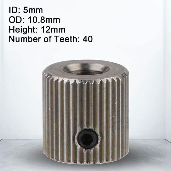 Ekstruder Driver Feeder Gear Wheel Bore 5mm 40T til Makerbot 3D-printer