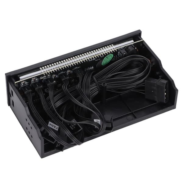 Vifte Controller PC Intelligent Deteksjon Automatisk Alarm 5 Vifter Kontroll Lav Støy LCD Vifte Controller Kjøling for PC