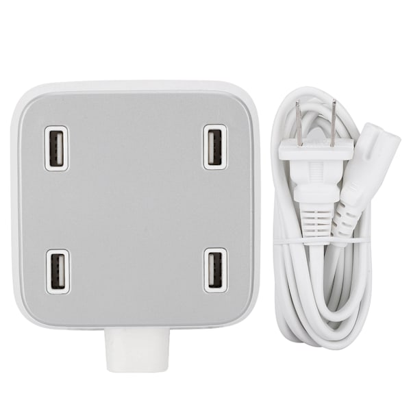 XBX07A 4-porters USB Hjemme AC Vegglader 4 USB 5A Lader Hvit