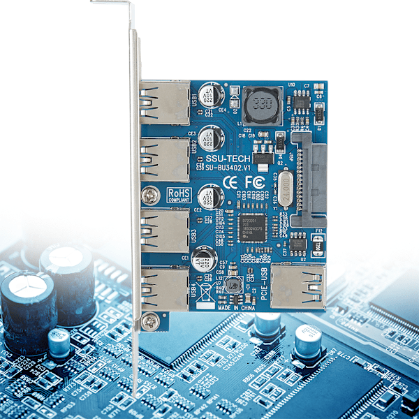 4-porters høye hastighet skrivebord USB3.0 kablet utvidelseskort for Win XP/Win7/Win8/Win8.1/Win10
