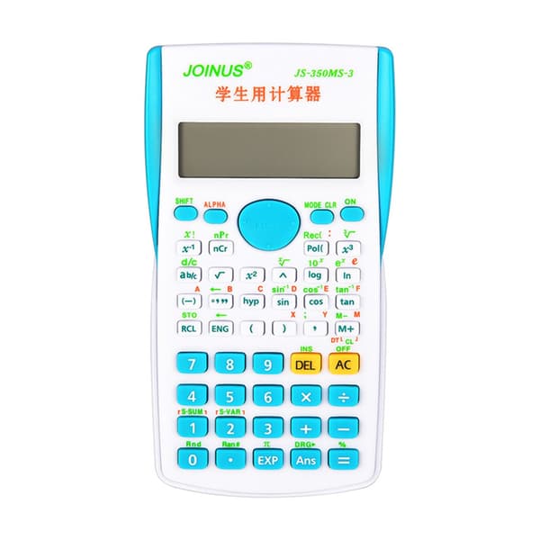 Student Handheld Scientific Full Function Calculator Portable Calculator Office Supplies (Blå)