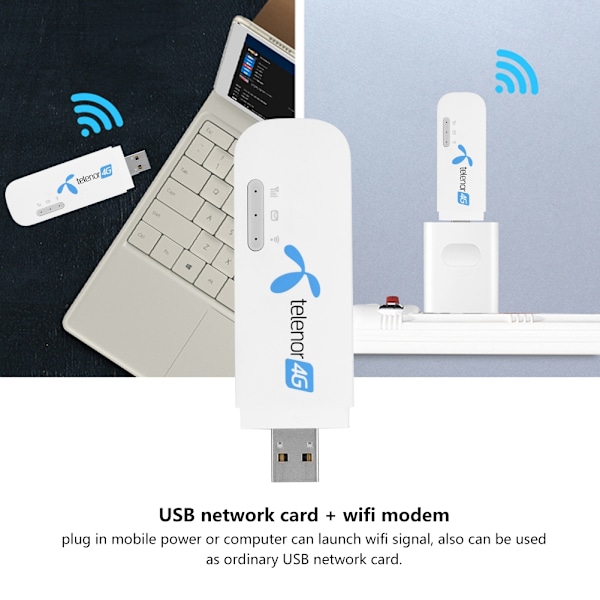 E8372h-608 4G LTE USB WiFi trådløs modem tilfeldig hvit for China Unicom for China Telecom