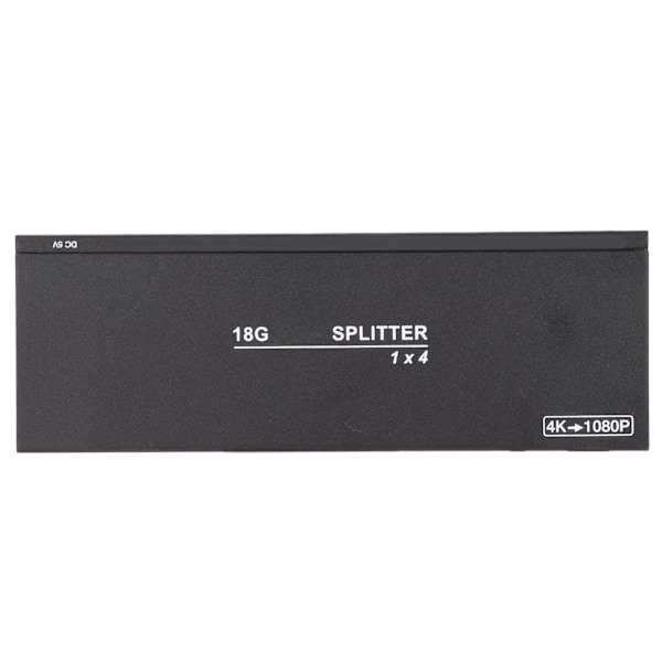 HD Multimedia Interface Splitter 1 in 4 Out 4K At 60Hz Ljudextraktor för projektor TV 100‑240V EU-kontakt