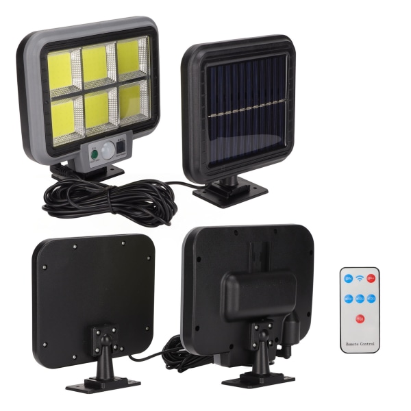 Solar Motion Sensor Lights Waterproof 150 COB Flood Light Wall Lamp for Porch Yard Garage