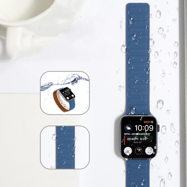 Silikonirannekkeet Apple Watch 38/40/41mm, säädettävä ranneke vahvalla magneettilukolla, suunniteltu iWatch Series 8 7 6 5 4 3 2 1 SE:lle