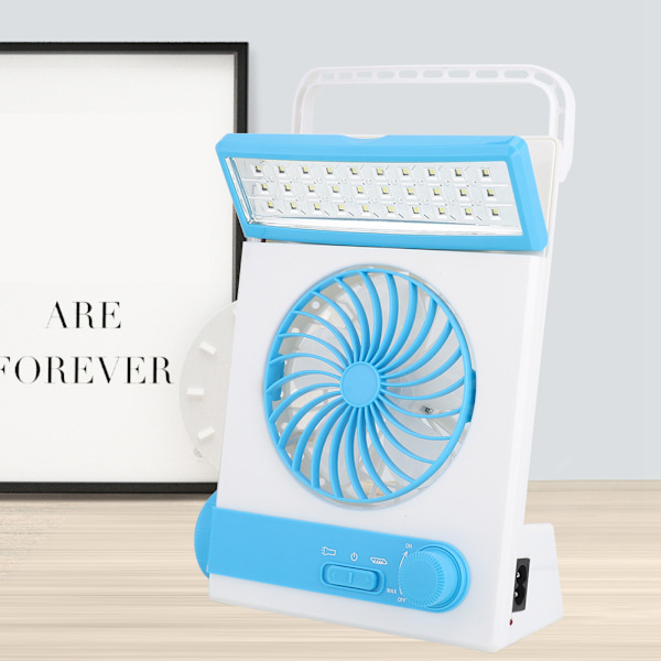 Student Dormitory LED Solar Light Fan Multifunctional Chargeable Table Lamp