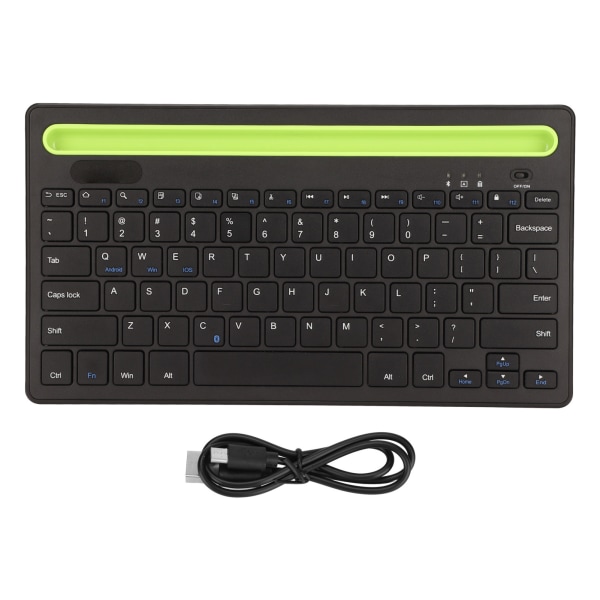 Kortplads Trådløst tastatur 78 taster Dual Channel Sensitive Light Bærbart Bluetooth-tastatur til hjemmekontor på rejse