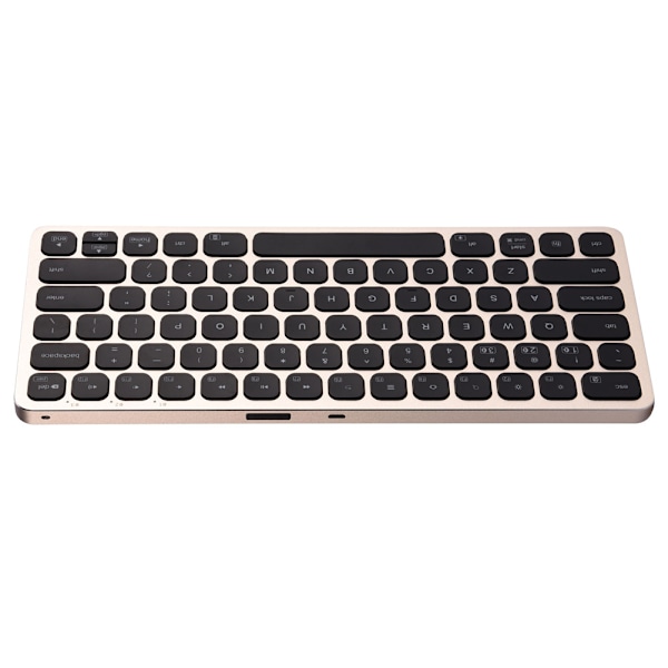 Bluetooth trådløs kablet tastatur berøringsplate oppladbar for IOS Android Windows svart