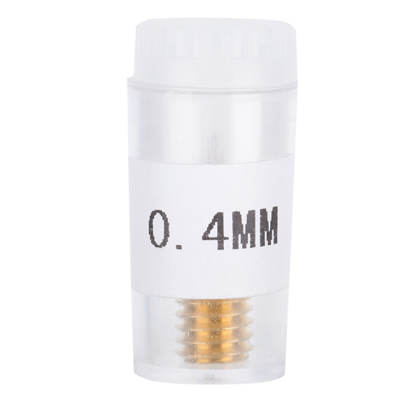 E36 V5/6 M6 0,4 mm messingdyse med gjenger for E3D/MK8/Lulzbot/Olson/Ultimaker varmeblokker