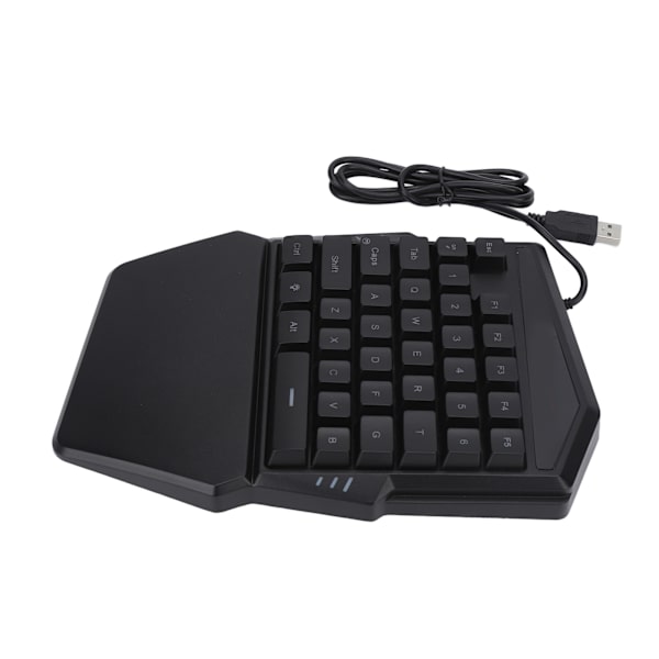 Enhands spelande tangentbord USB-kabel RGB-bakgrundsbelyst 35 tangenter Mini halvtangentbordsomvandlare Adapter för spel