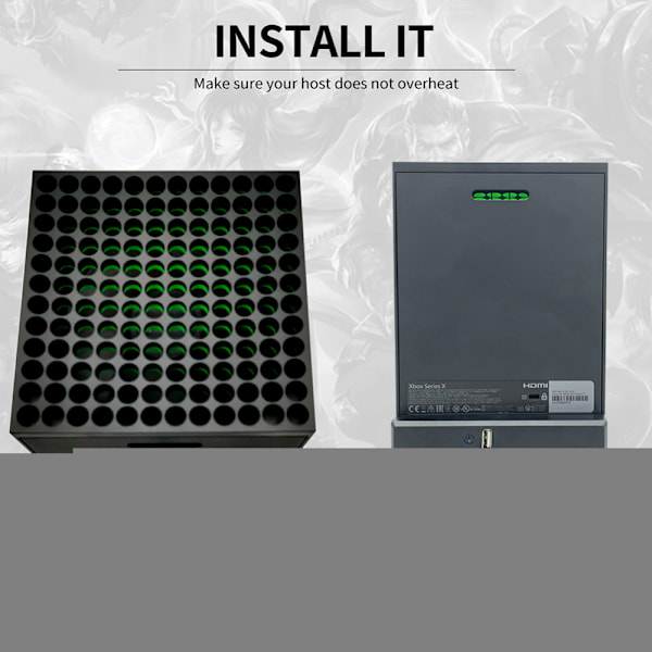 Nitouy Kjølevifte for Xbox Series X Host Spillkonsoll Kjølesystem for XSX