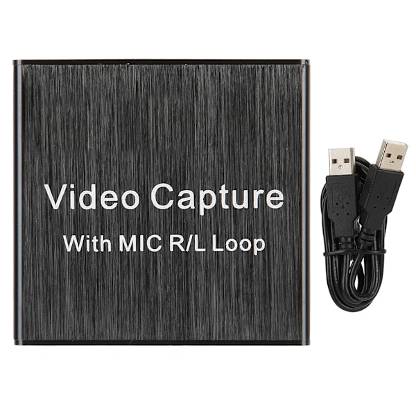 USB 2.0 Videokort HDMI 1080 Videoinspelningsbox 3.5MIC Spel Sändningsuppsamlare