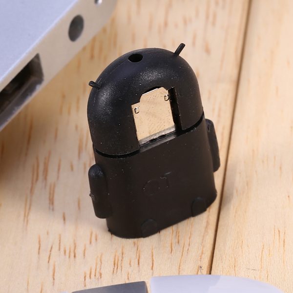 Robotformet Micro USB Host OTG-adapterkabelkonverter til HTC Samsung S4 S3 S2-telefontablet