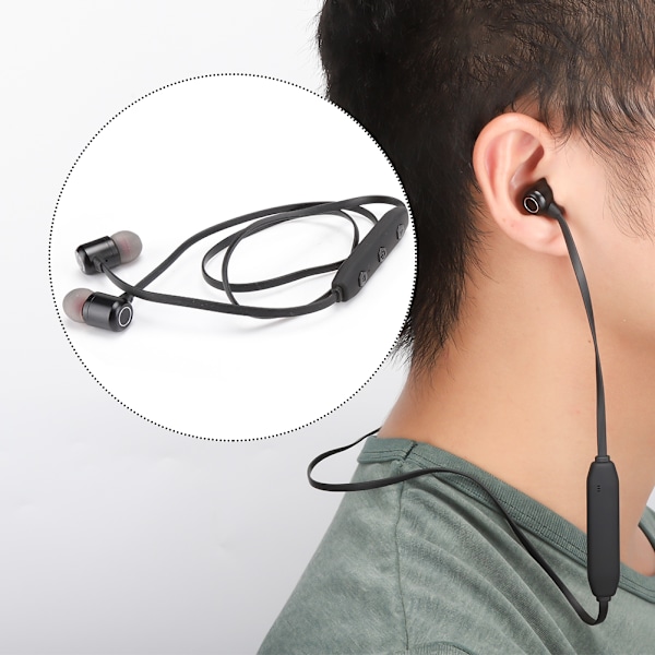 X4 Smart Metal Black Magnetic Wireless Bluetooth 5.0 Sports Earphone Headphone Headset