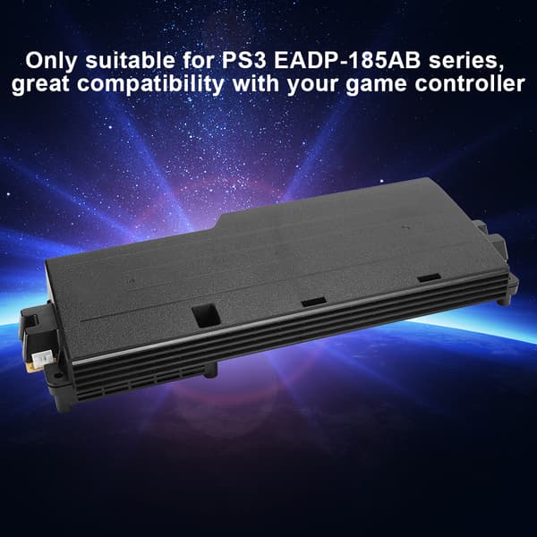 Strømadapter for spillkonsollkontroller, erstatning for PS3 EADP-185AB
