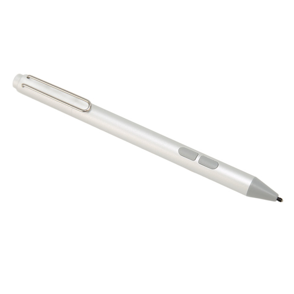 Aktiv stylus 4096 nivåer tryckkänslig lutningsfunktion kapacitiv styluspenna för Microsoft Silver