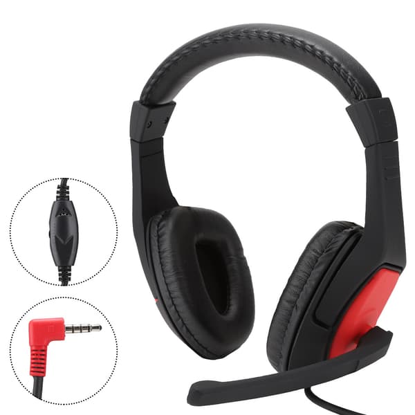 PG R001 Hörlurar med ljudadapter för Nintendo Switch/PS4/PC/Smartphone