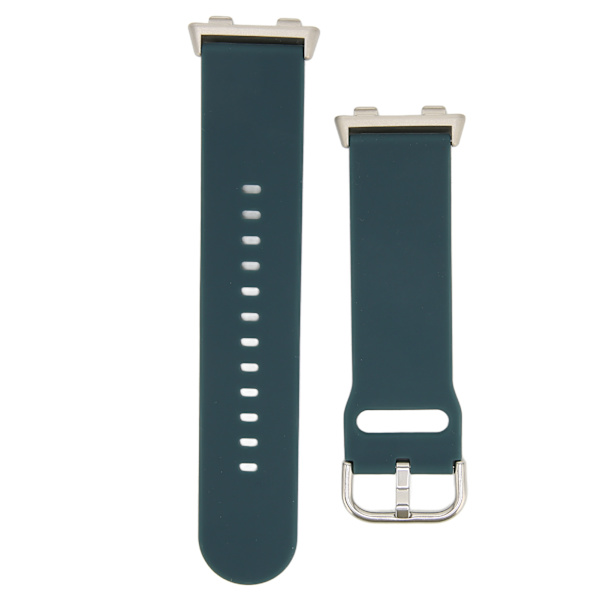Blød silikone quick release-rem til Oppo Watch 2 46mm justerbar silikone-urrem mørkeblå