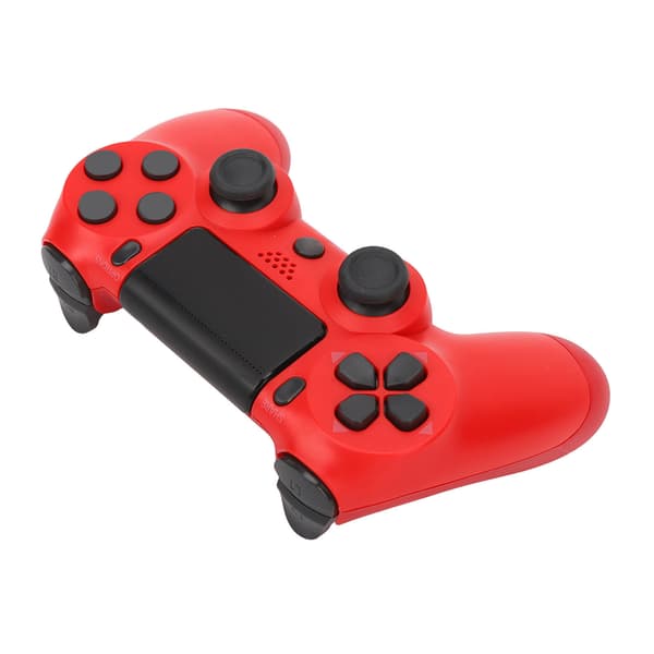 Trådlös spelkontroll Multifunktionell Dual Vibration Bluetooth Gamepad för PS4 Spelkontroller Röd