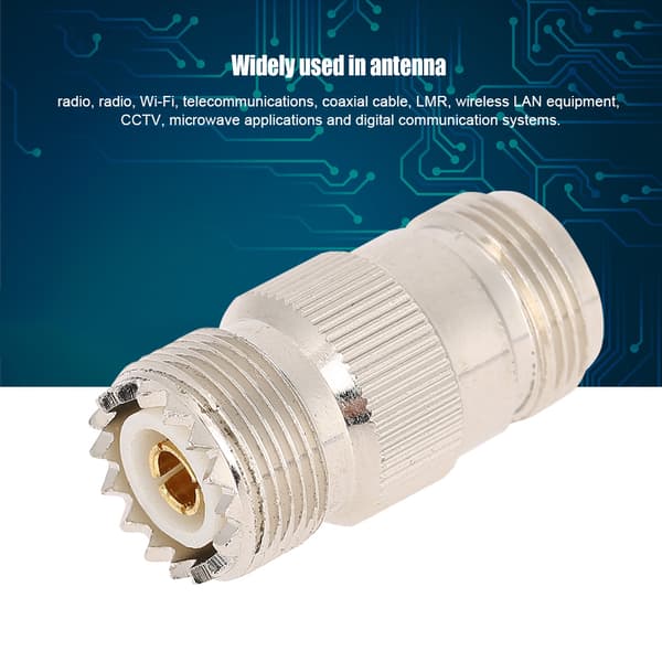 2 stk. UHF hun til N hun SO-239 stik lige RF adapter stik